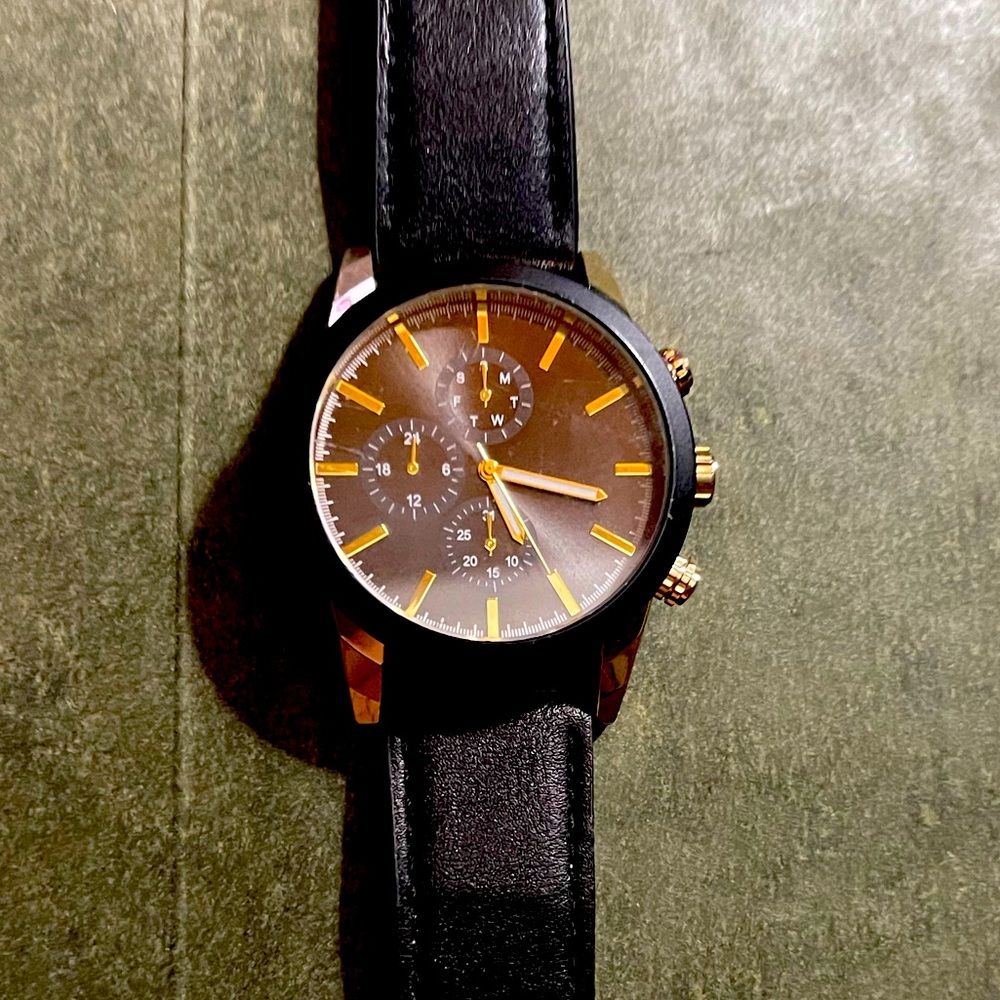 Black Japan movt watch
